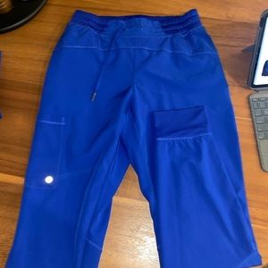 Barco One High Waisted Jogger Scrub Pant in Galaxy Blue.